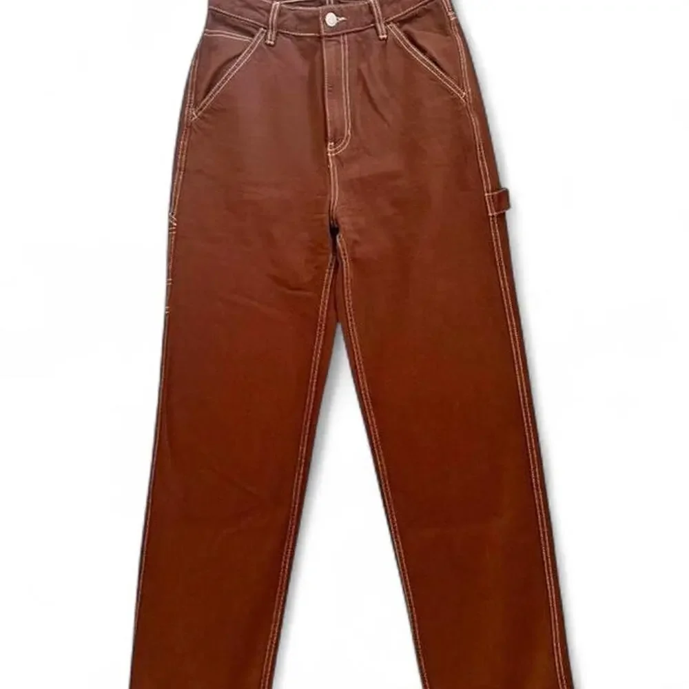 PacSun Brown 90s Boyfriend Carpenter Jeans High Rise Women’s 25 - Picture 4 of 8